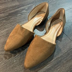 A New Day brown Swede loafer flat - women’s size 9 - never worn